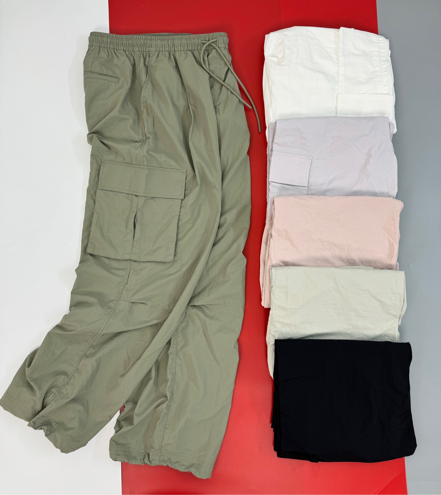Q36 Quần gió nữ ống rộng Spao