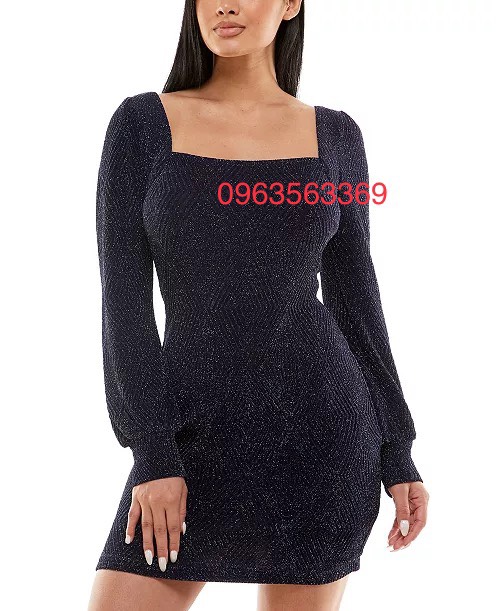 Đầm nhũ cổ vuông Speechless