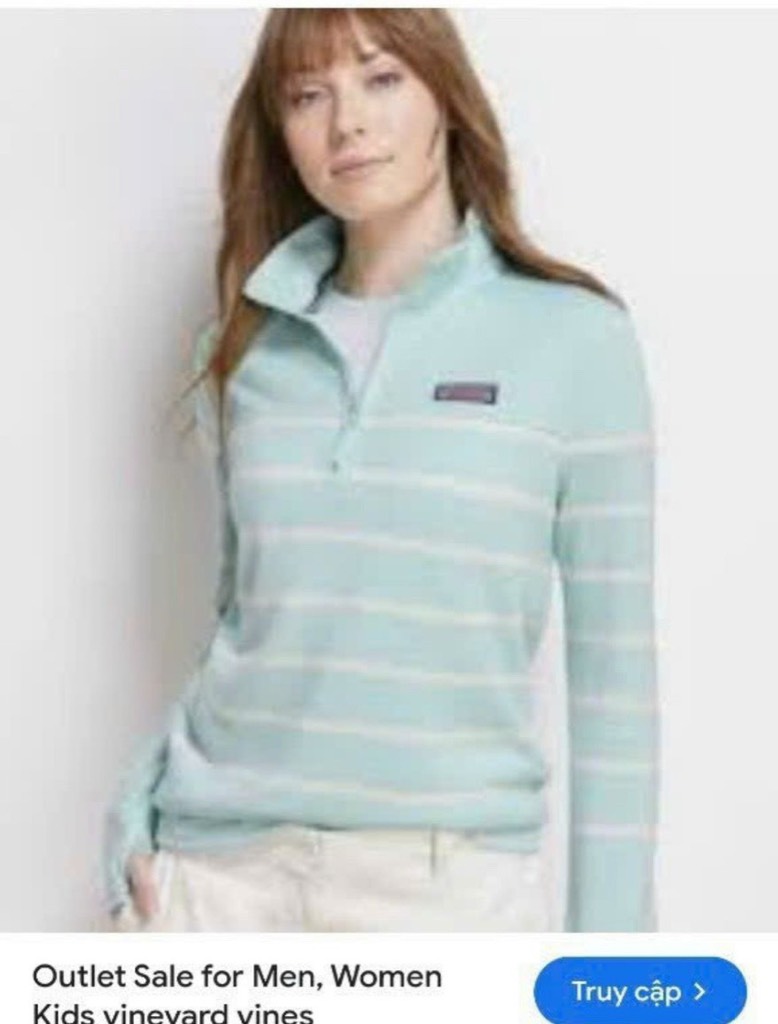 Áo nỉ nữ cổ cao Vineyard Vines