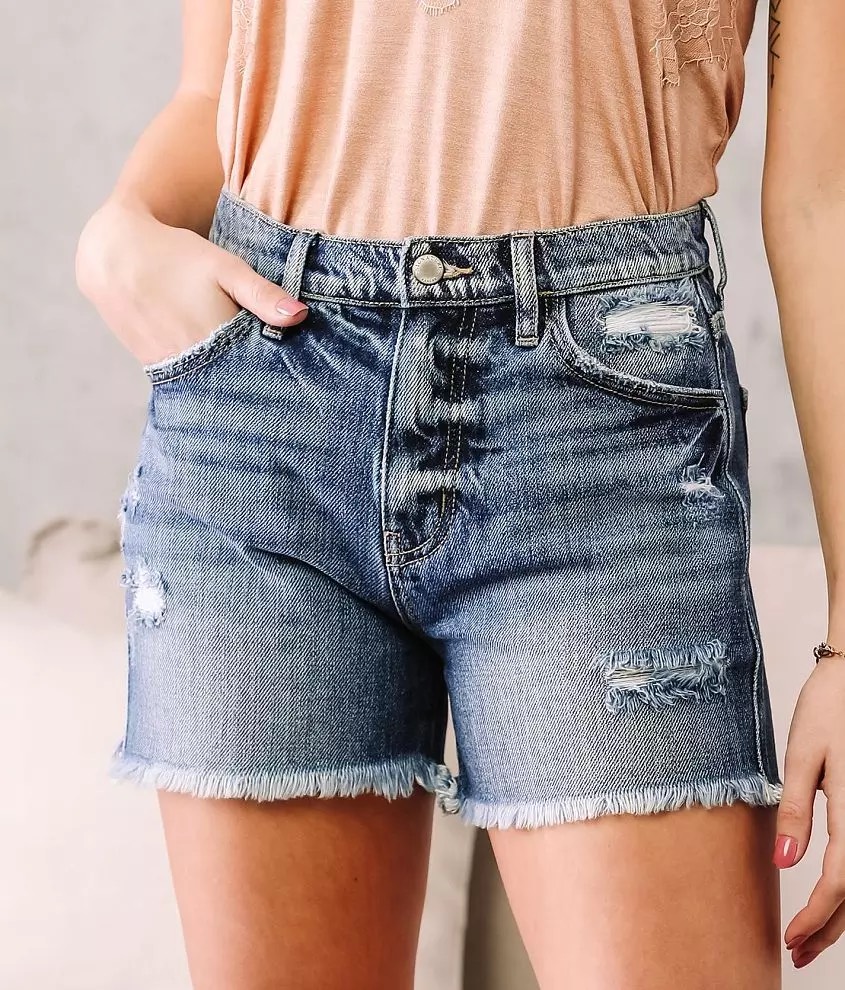 Quần short jeans nữ Kancan