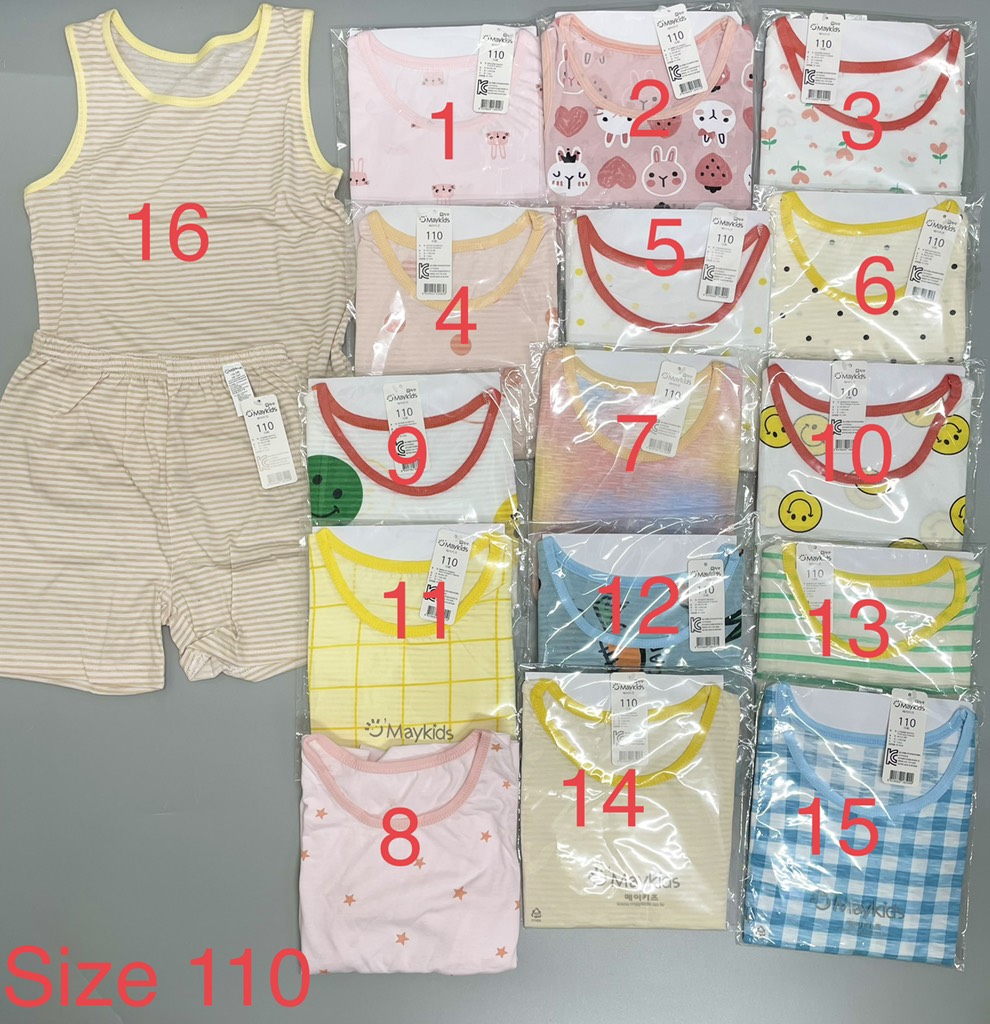 Bộ cotton Hàn ba lỗ