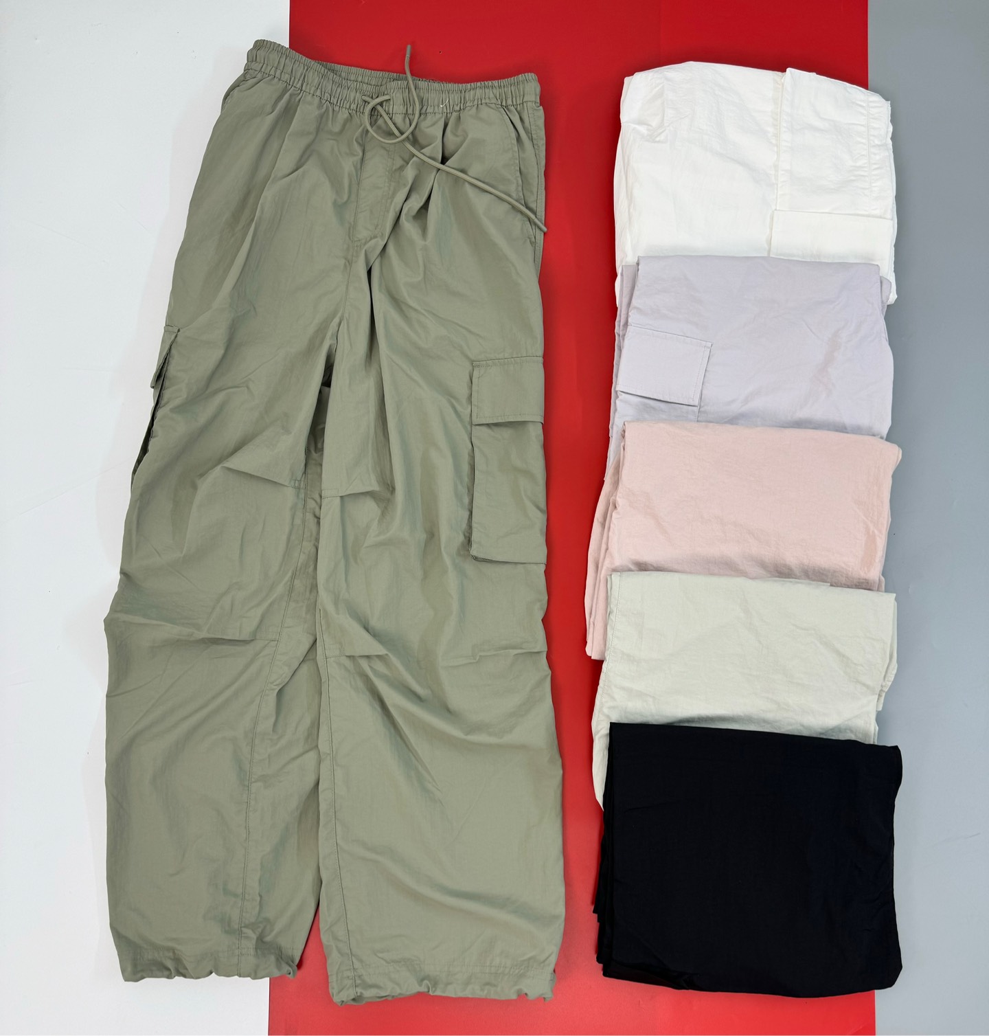 Q36 Quần gió nữ ống rộng Spao