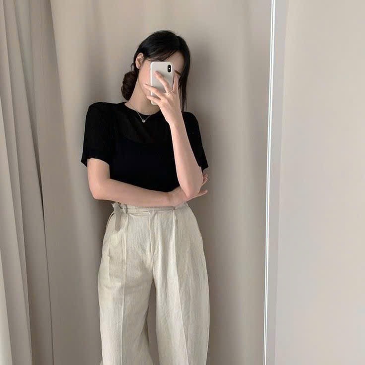 A70 Áo cotton xược Atg trơn
