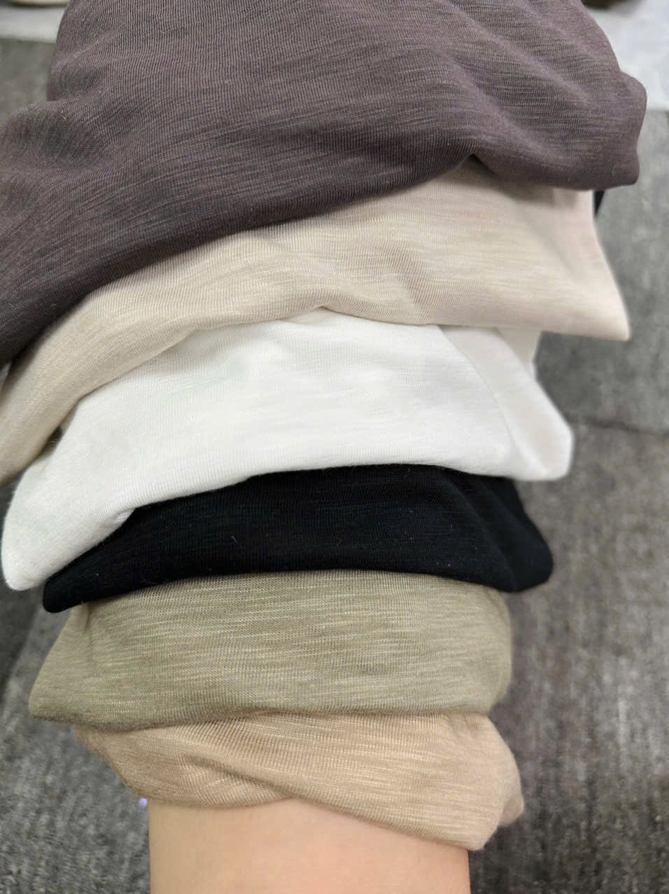 A70 Áo cotton xược Atg trơn