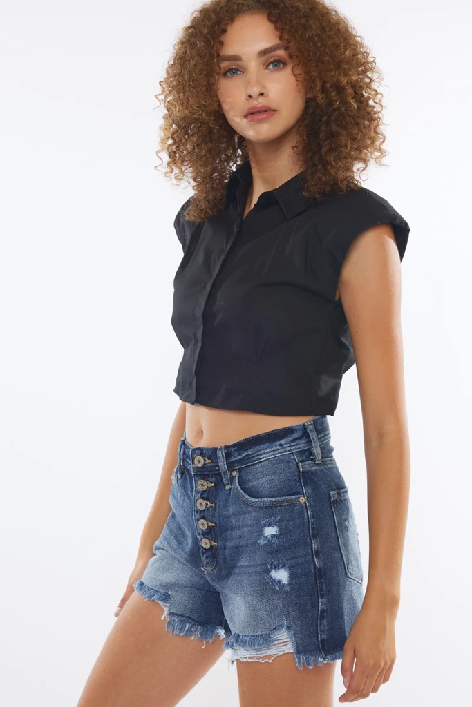Quần short jeans nữ Kancan