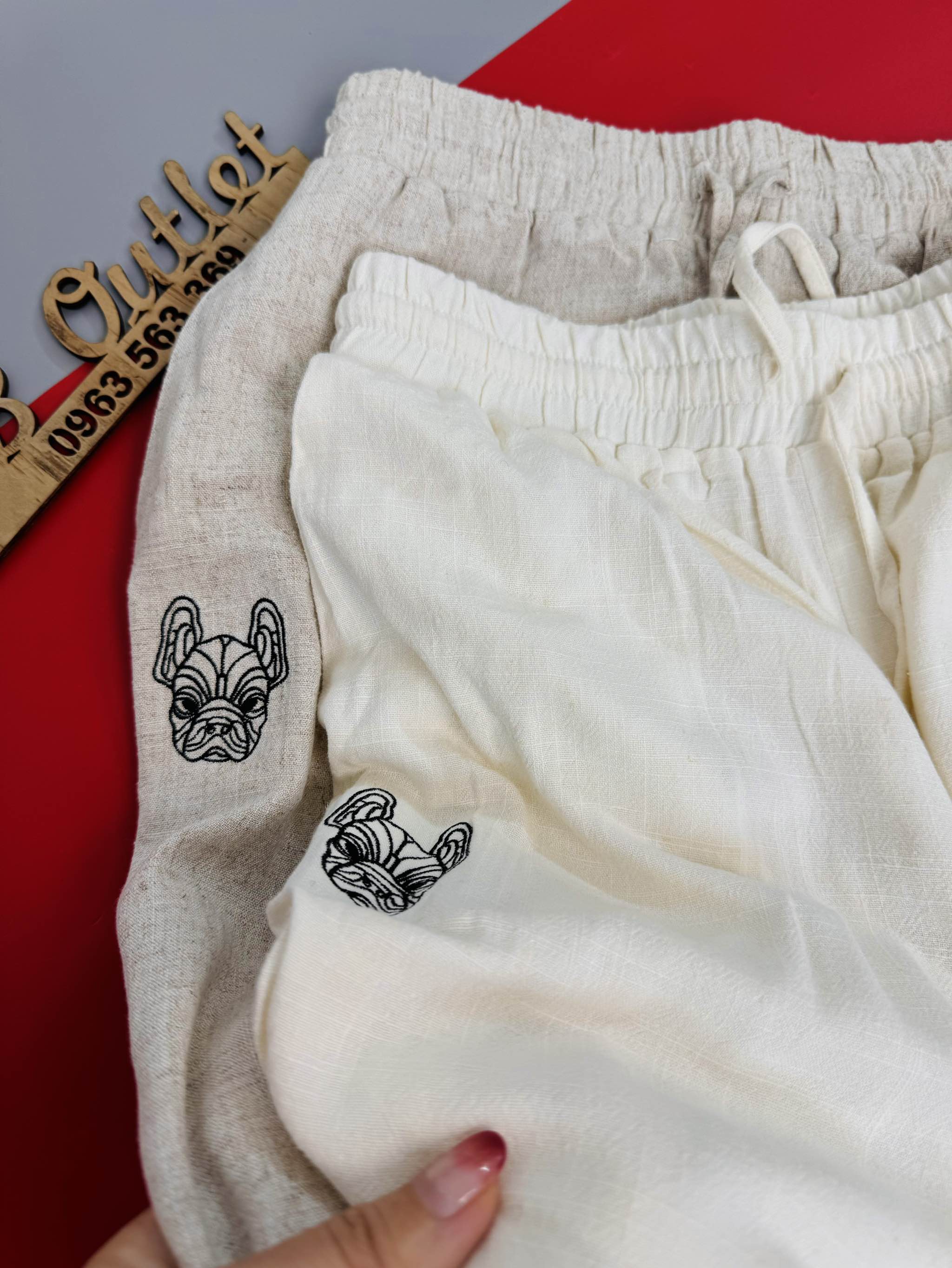 Q71 Quần linen mặt chó