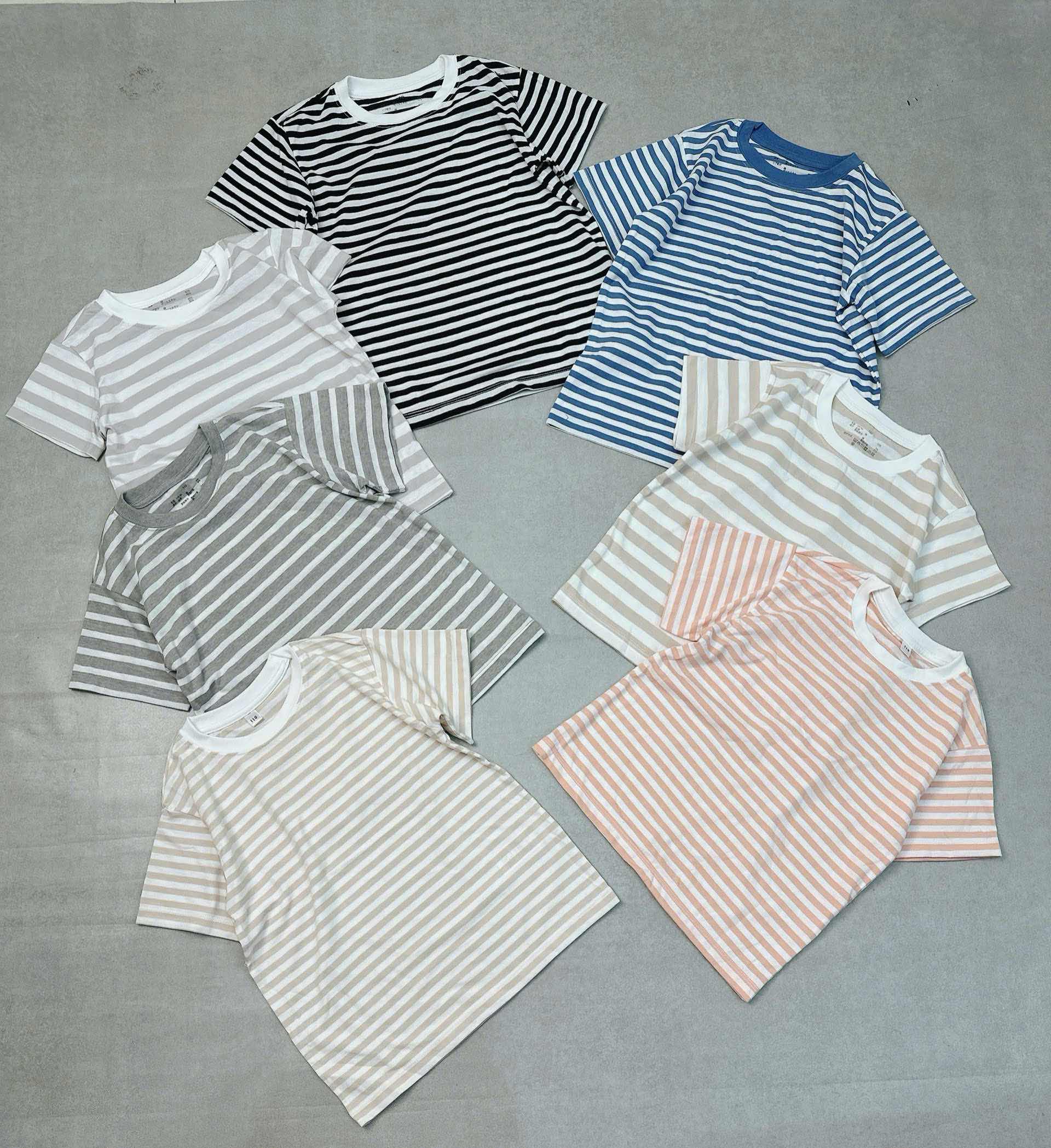 Áo Mu Zi kẻ nhỏ set 3 chiếc