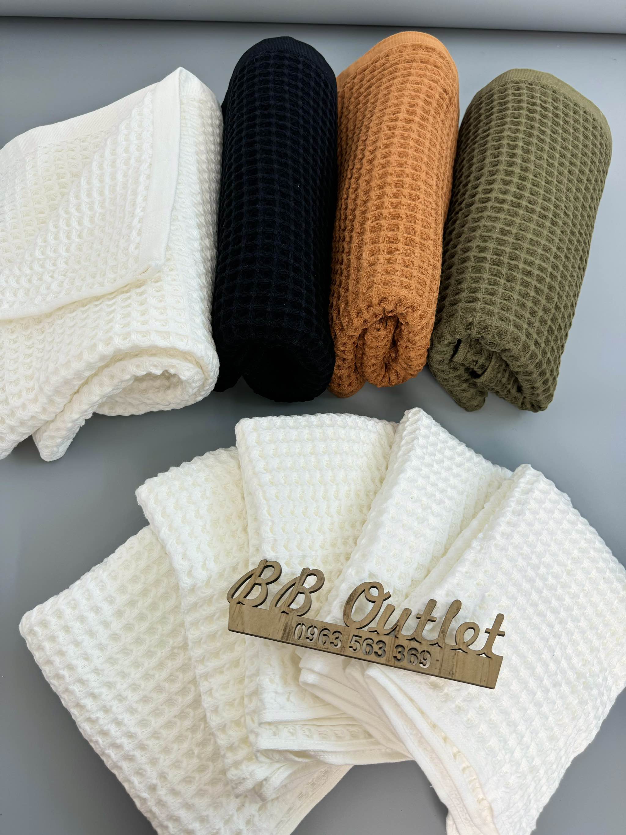 P05 Khăn tắm khách sạn 5* LUXURY SLOWTIDE - waffle organic cotton towels