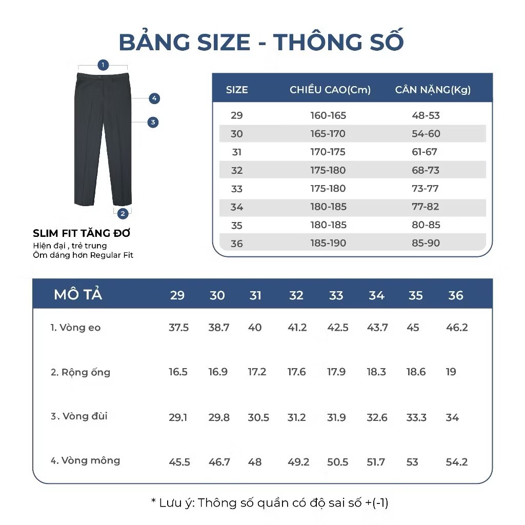 Q68 quần âu nam Ow