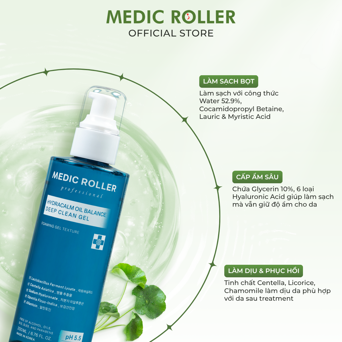Sữa rửa mặt Medic Roller Professional