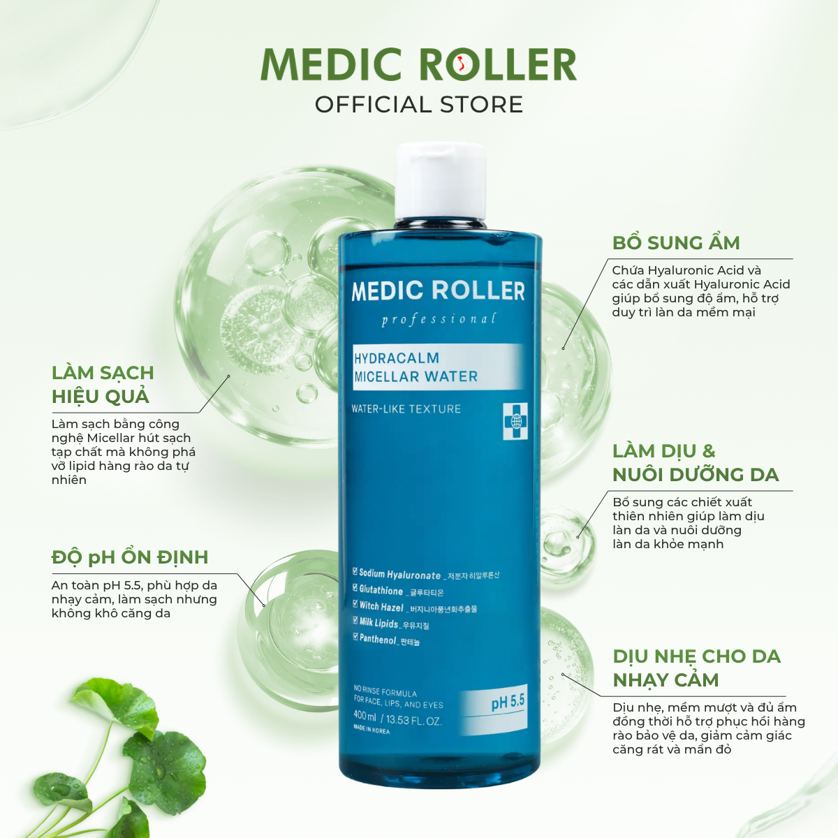 Nước tẩy trang Medic Roller Professional