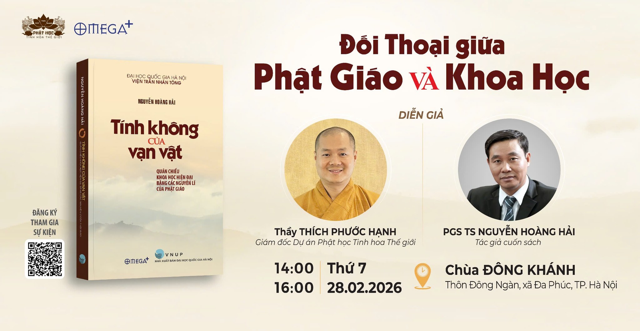[HÀ NỘI] SỰ KIỆN “ĐỐI THOẠI GIỮA PHẬT GIÁO VÀ KHOA HỌC”