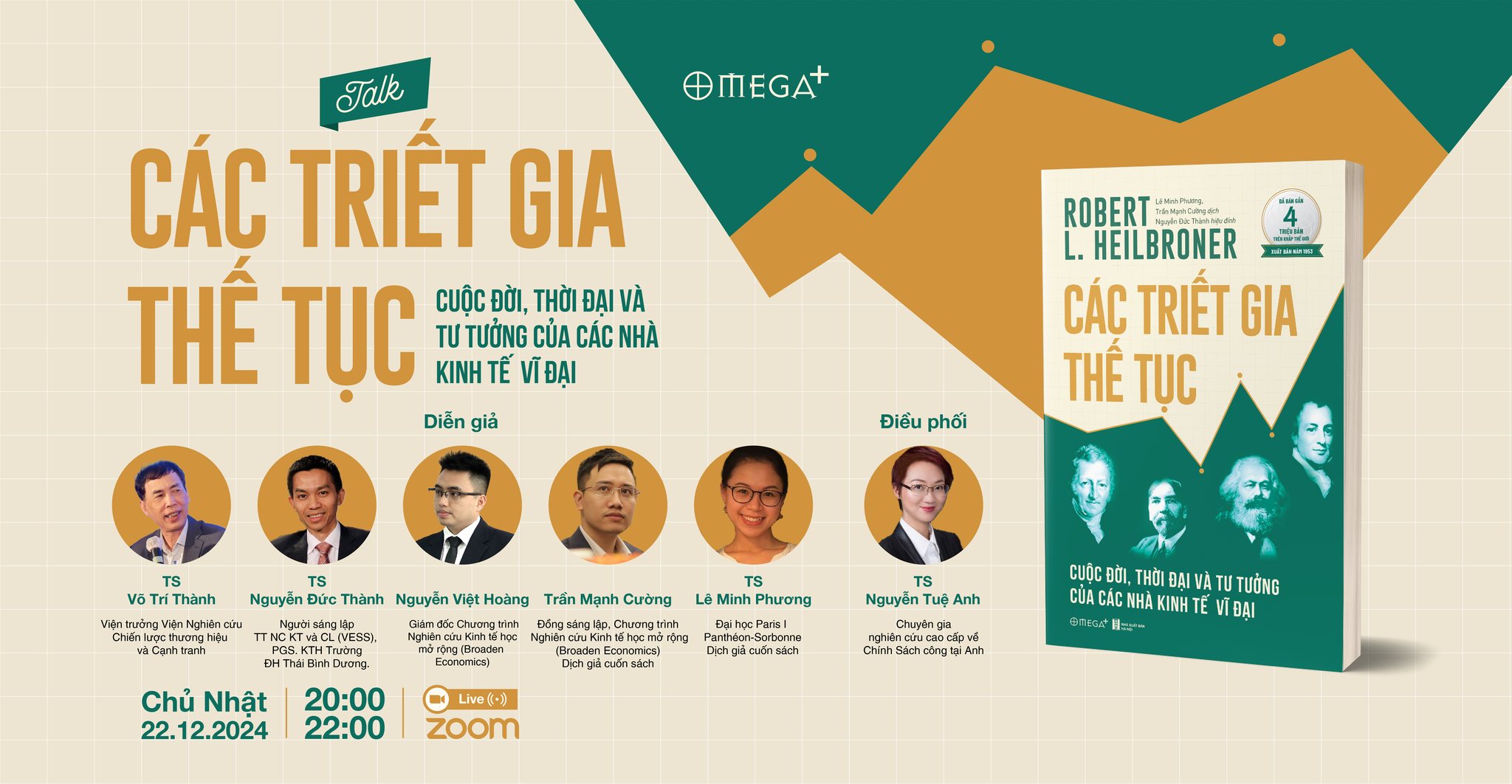 [Event] Talkshow: Các triết gia thế tục: Cuộc đời, thời đại và tư tưởng của các nhà kinh tế vĩ đại