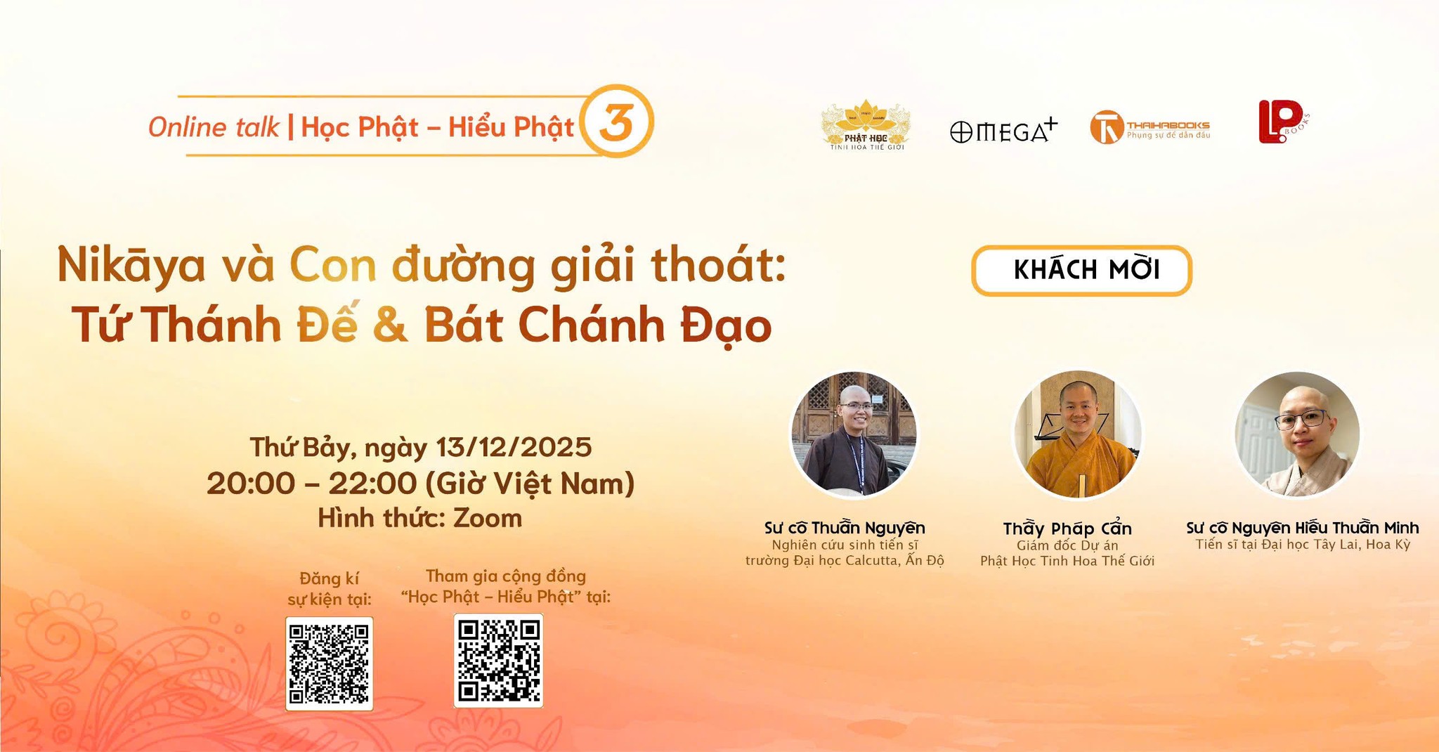 ONLINE TALK | HỌC PHẬT - HIỂU PHẬT SỐ 3