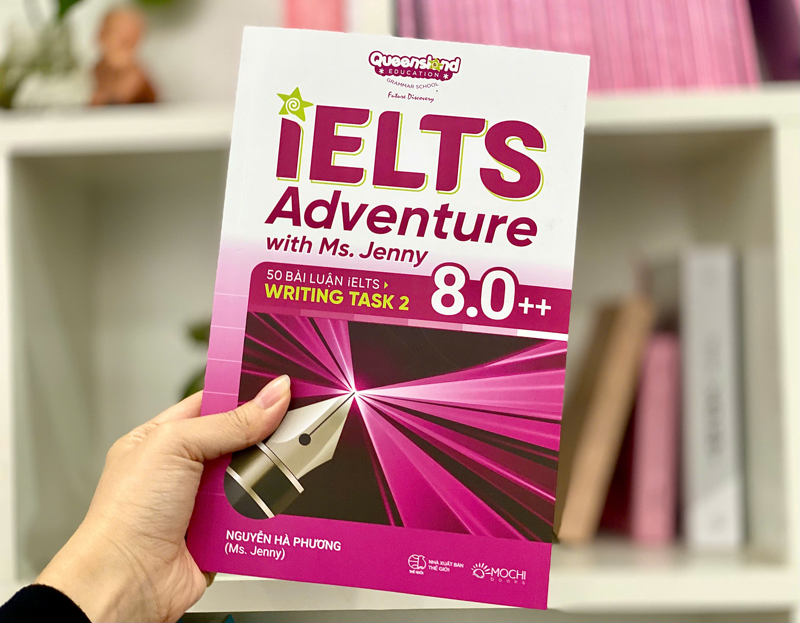 Sách - IELTS Adventure with Ms. Jenny: 50 bài tuần IELTS Writing Task 8.0++