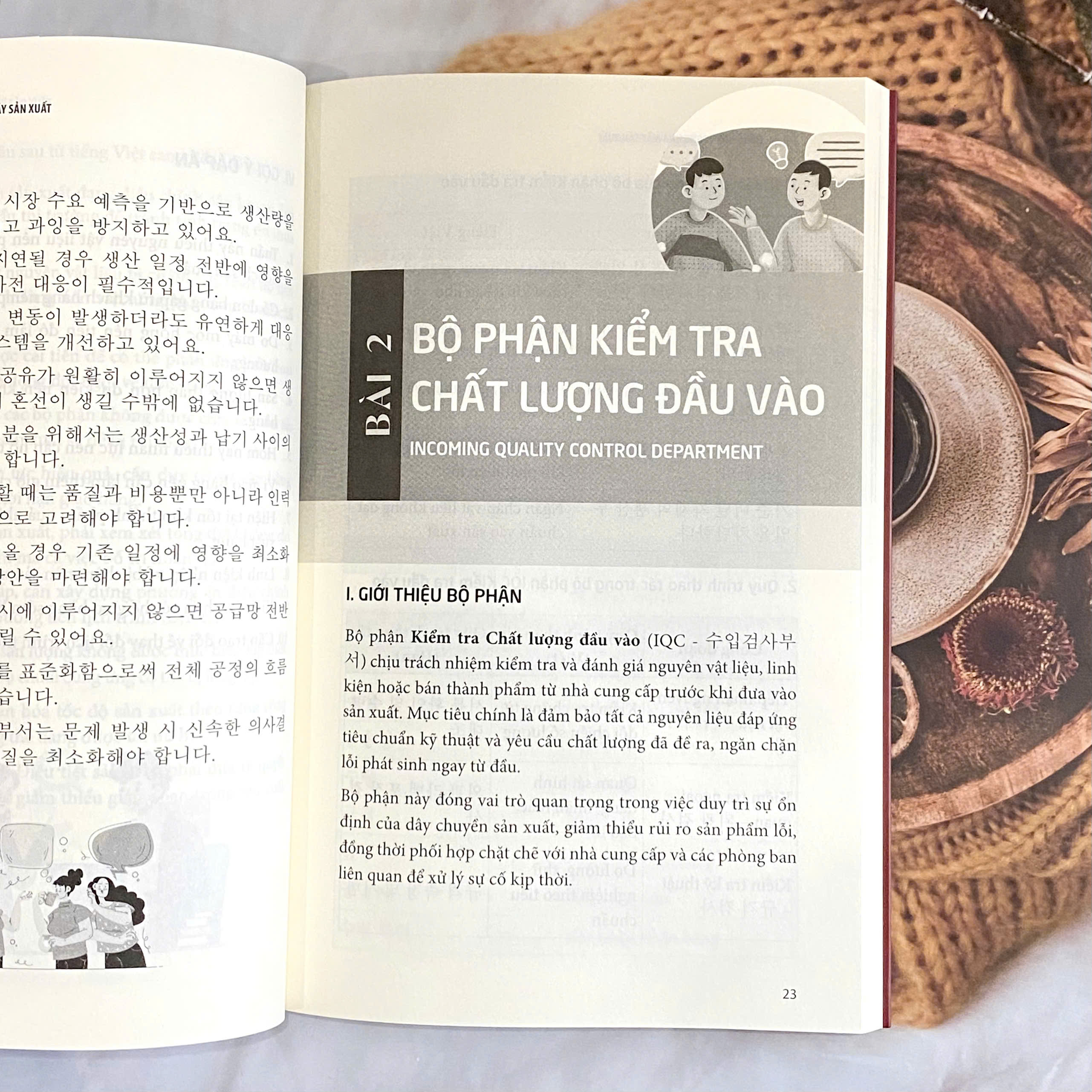 Sách - Tiếng Hàn trong nhà máy sản xuất