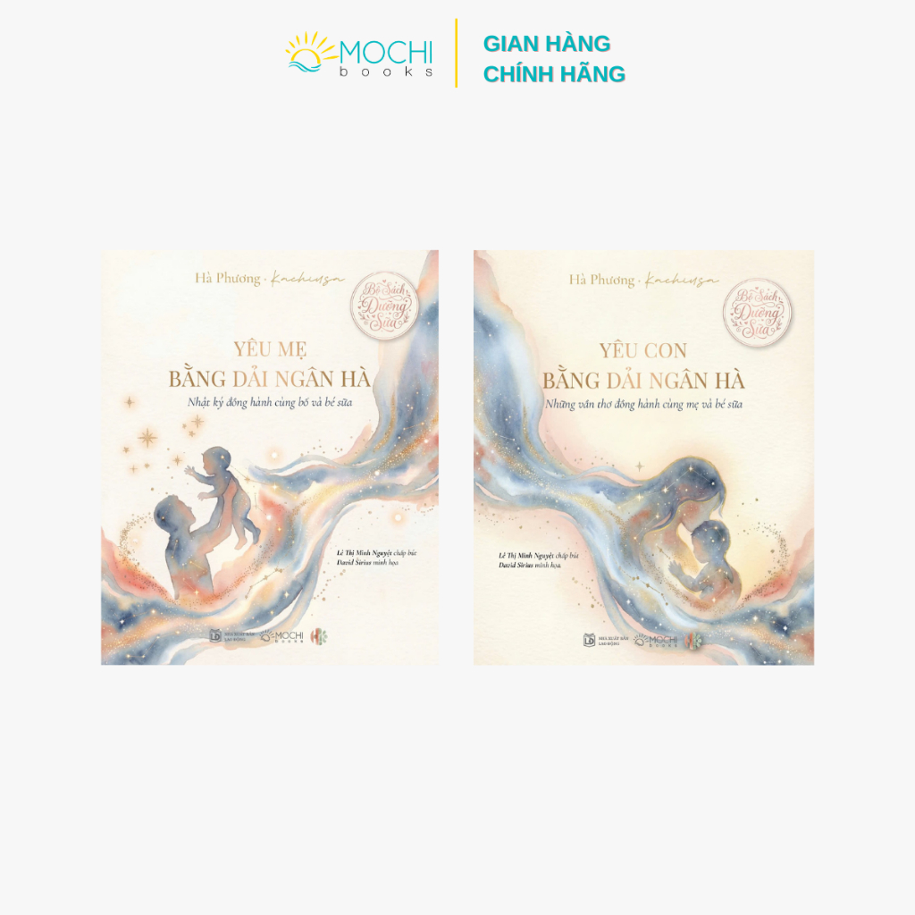 Sách - Combo 2 cuốn: Yêu mẹ bằng dải ngân hà, Yêu con bằng dải ngân hà (Bộ sách dưỡng sữa - Tác giả: Hà Phương Kachiusa)