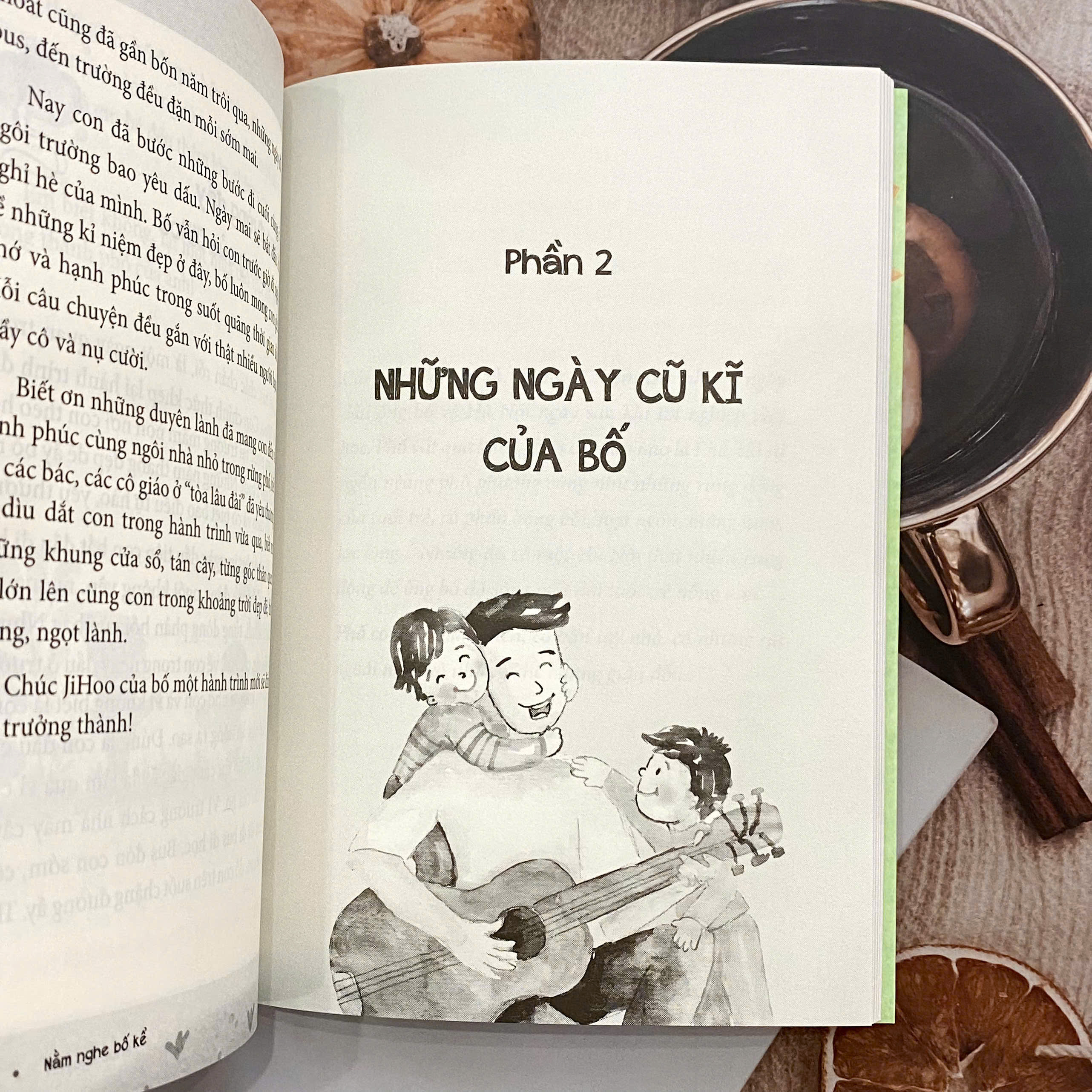 Nằm nghe bố kể