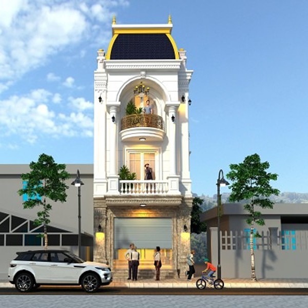 MẪU THIẾT KẾ NHÀ ỐNG CÓ GARA Ô TÔ