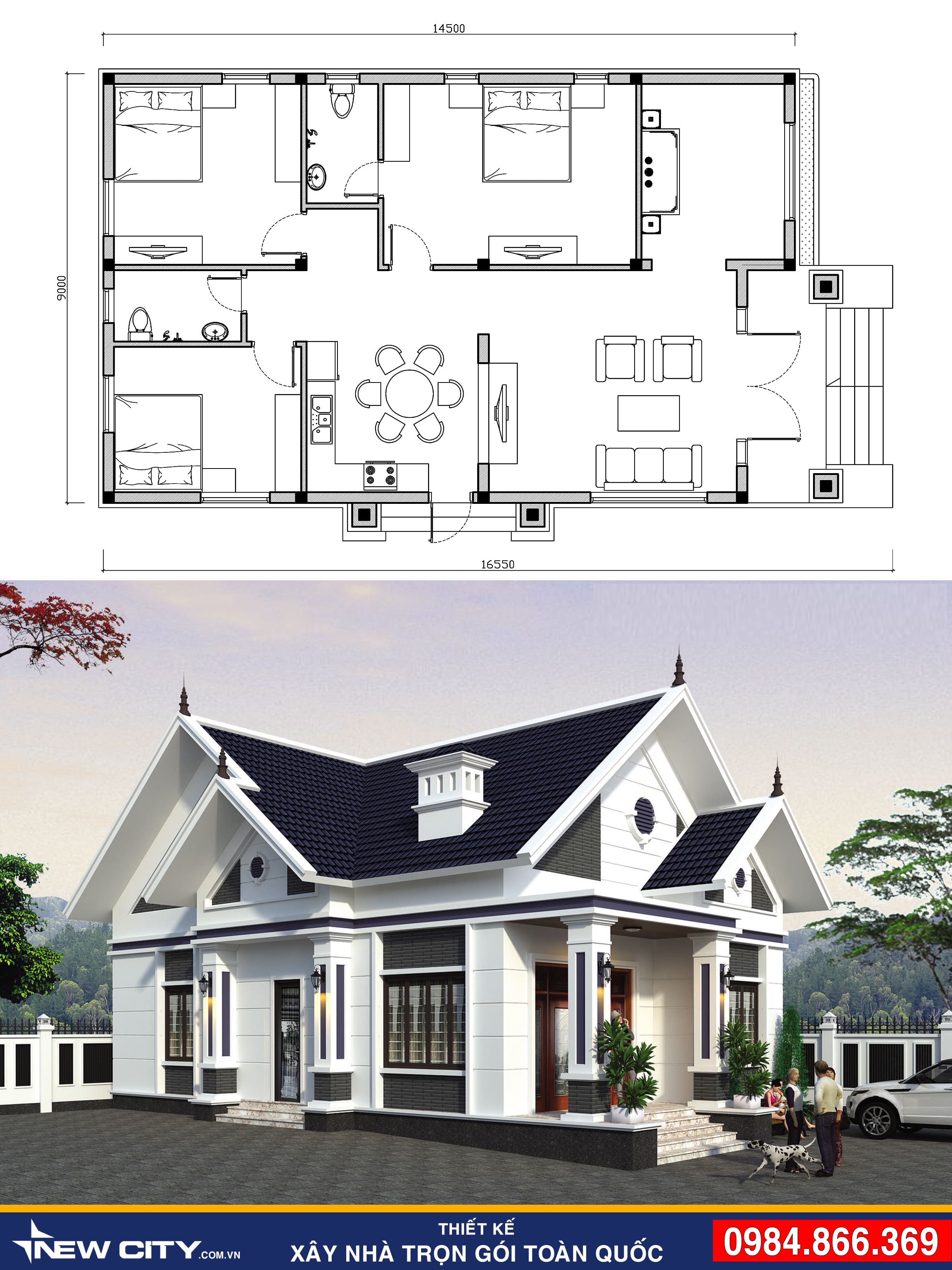 NHÀ VƯỜN MÁI THÁI 1 TẦNG