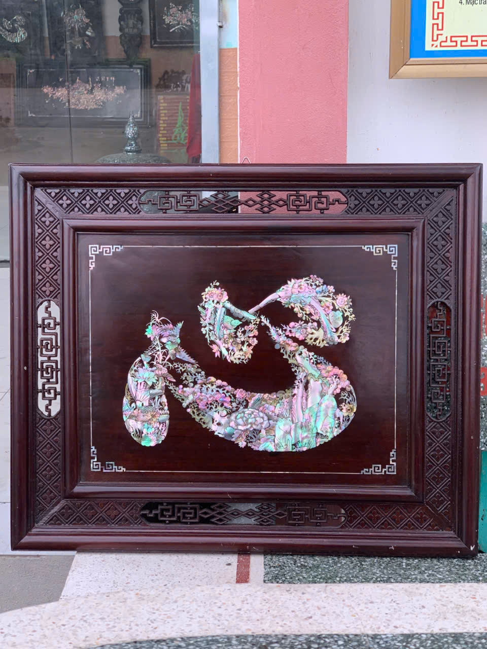 Tranh chữ khảm ốc