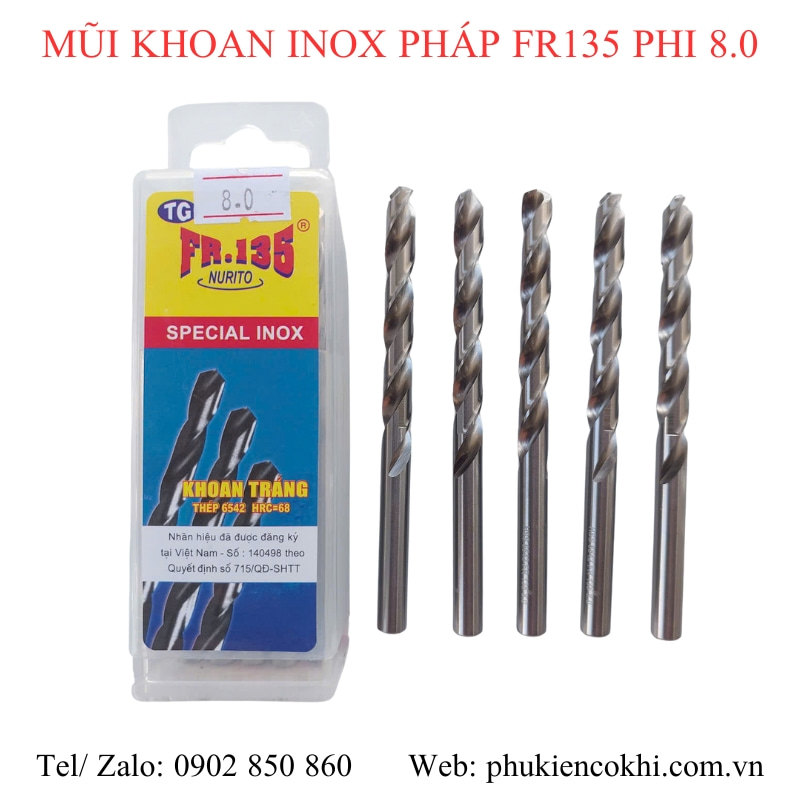 Mũi khoan pháp FR135