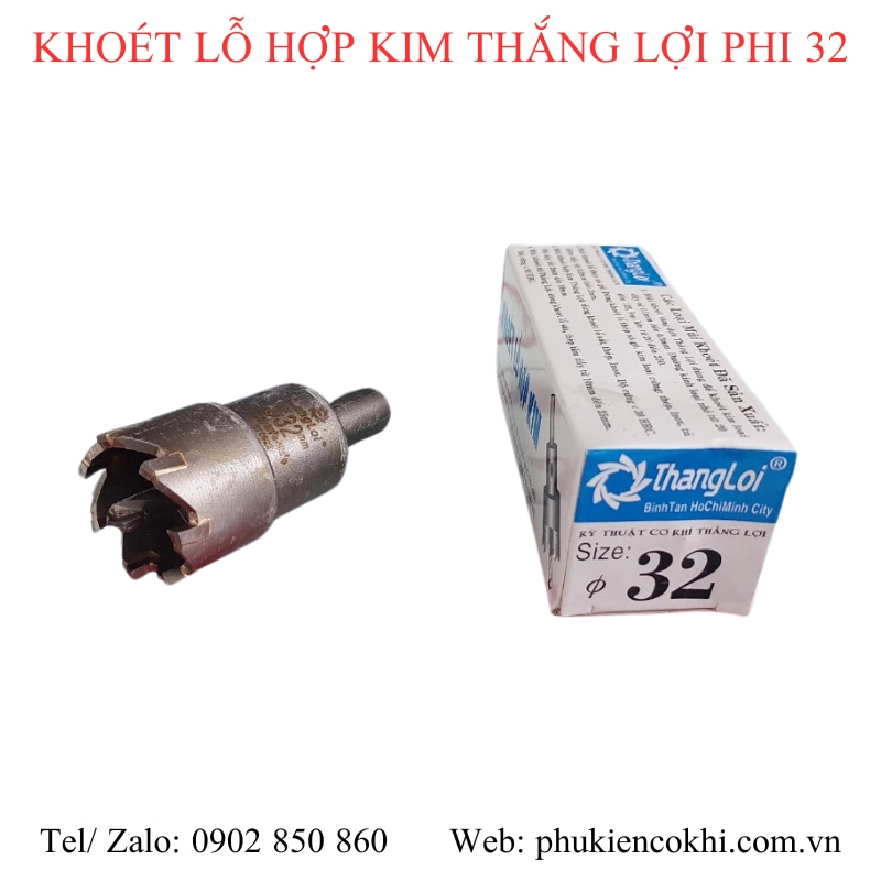 Mũi khoét lỗ hợp kim Thắng Lợi