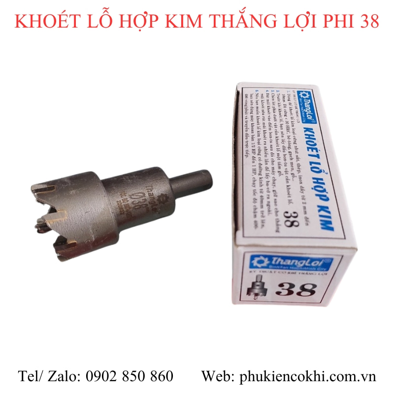 Mũi khoét lỗ hợp kim Thắng Lợi
