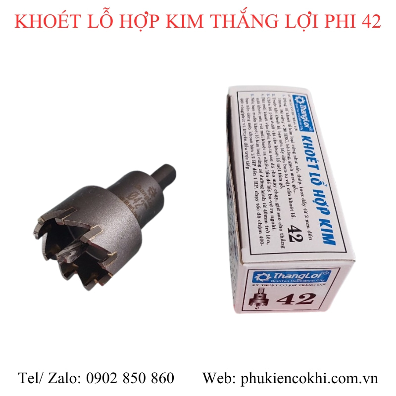 Mũi khoét lỗ hợp kim Thắng Lợi