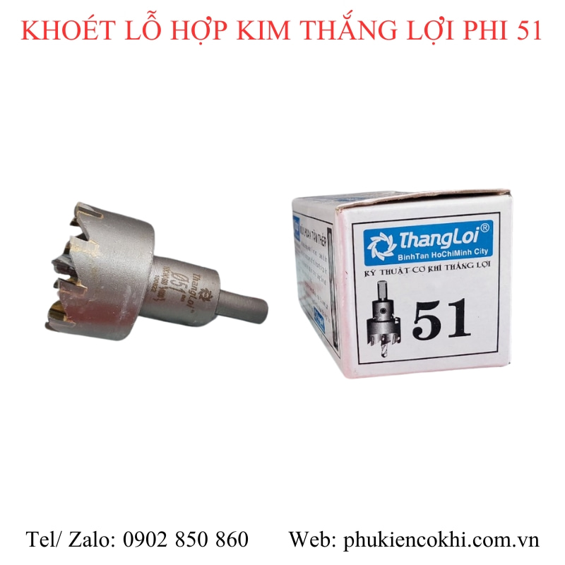 Mũi khoét lỗ hợp kim Thắng Lợi