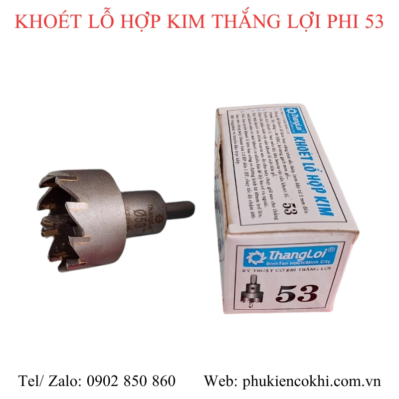 Mũi khoét lỗ hợp kim Thắng Lợi
