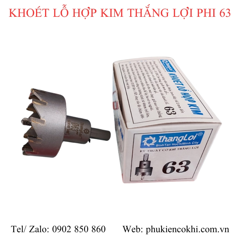 Mũi khoét lỗ hợp kim Thắng Lợi