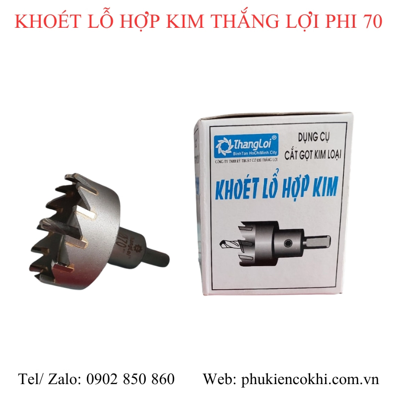 Mũi khoét lỗ hợp kim Thắng Lợi