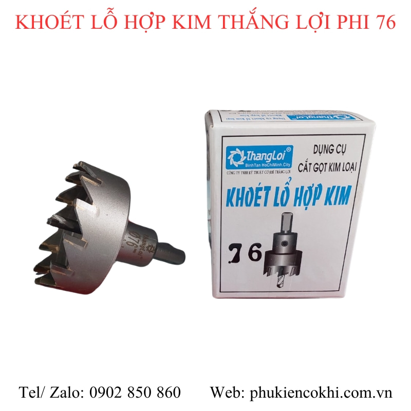 Mũi khoét lỗ hợp kim Thắng Lợi