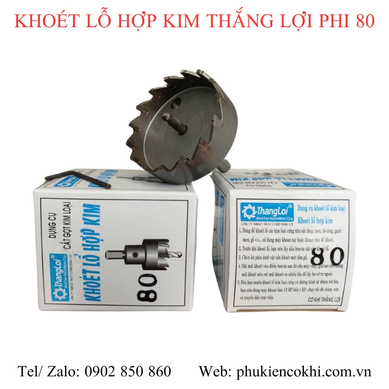 Mũi khoét lỗ hợp kim Thắng Lợi