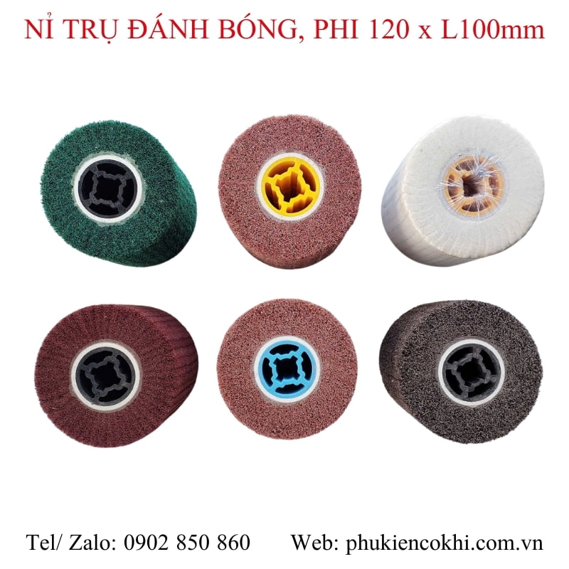 Nỉ trụ đánh bóng, phi 120 x L100mm