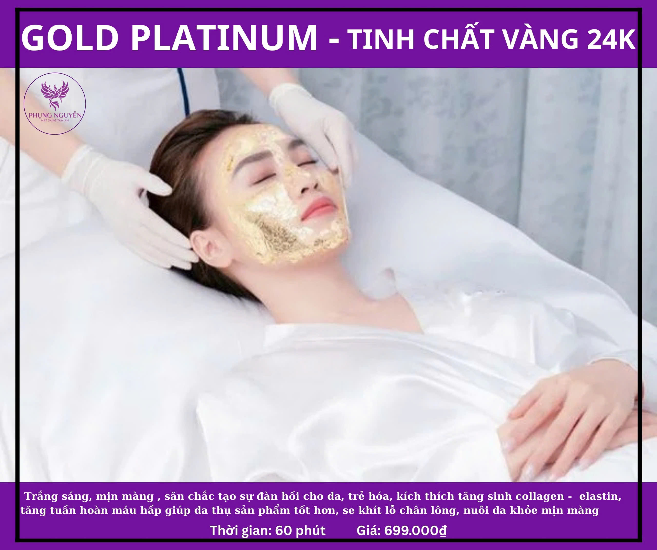 GOLD PLATINUM<br>TINH CHẤT VÀNG 24K
