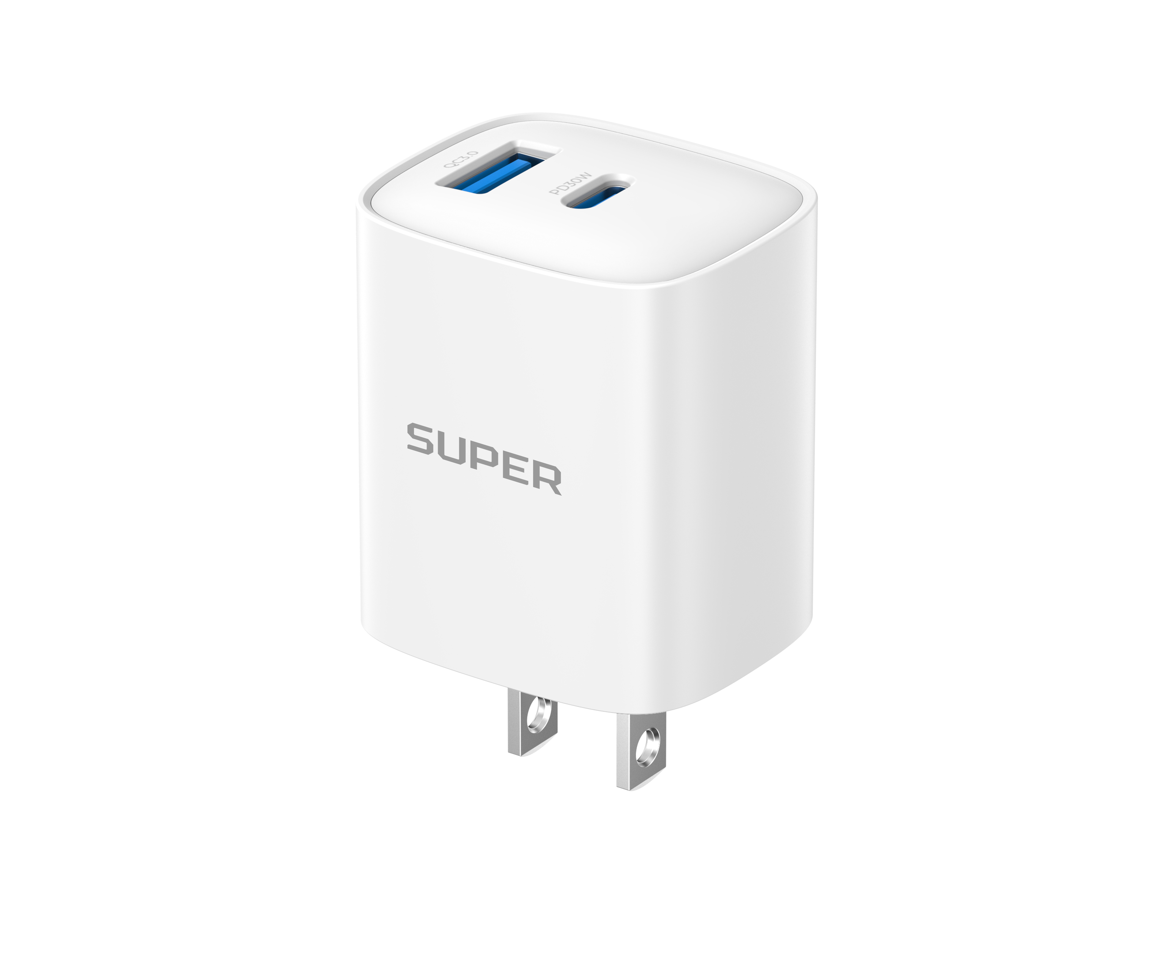 Củ sạc nhanh SUPER AD21S GaN3 1C1A 30W