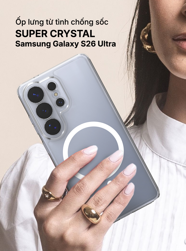 Ốp lưng từ tính cao cấp SUPER Samsung S26 Ultra