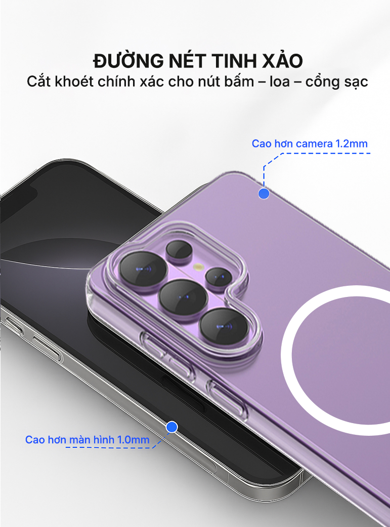 Ốp lưng từ tính cao cấp SUPER Samsung S26 Ultra