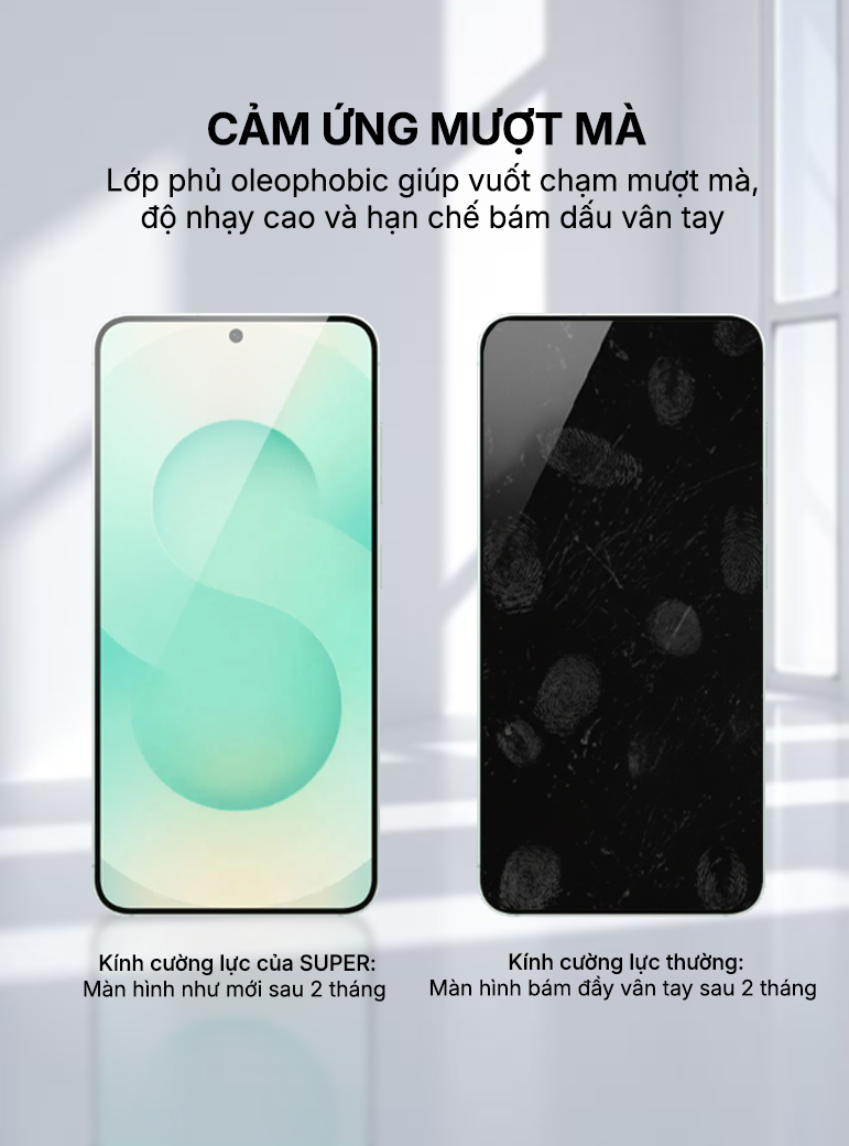 Kính cường lực SUPER  Samsung S26 Plus