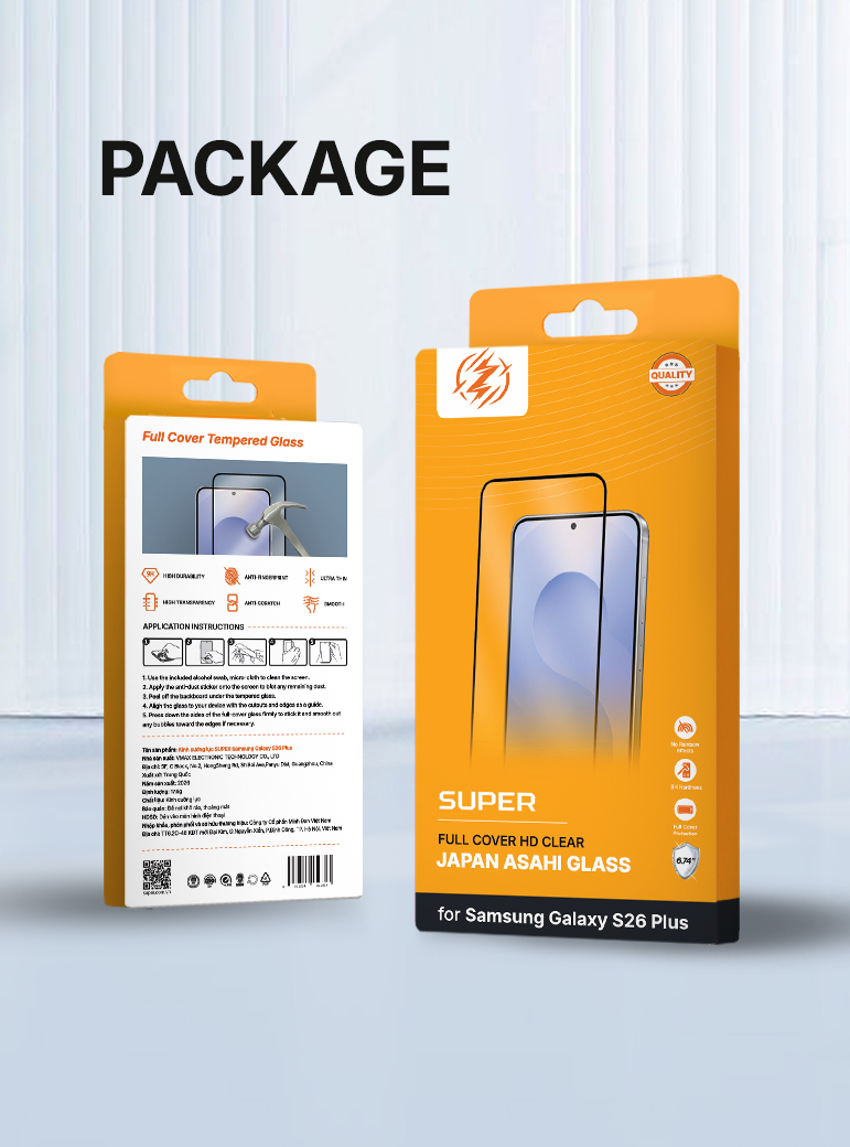 Kính cường lực SUPER  Samsung S26 Plus