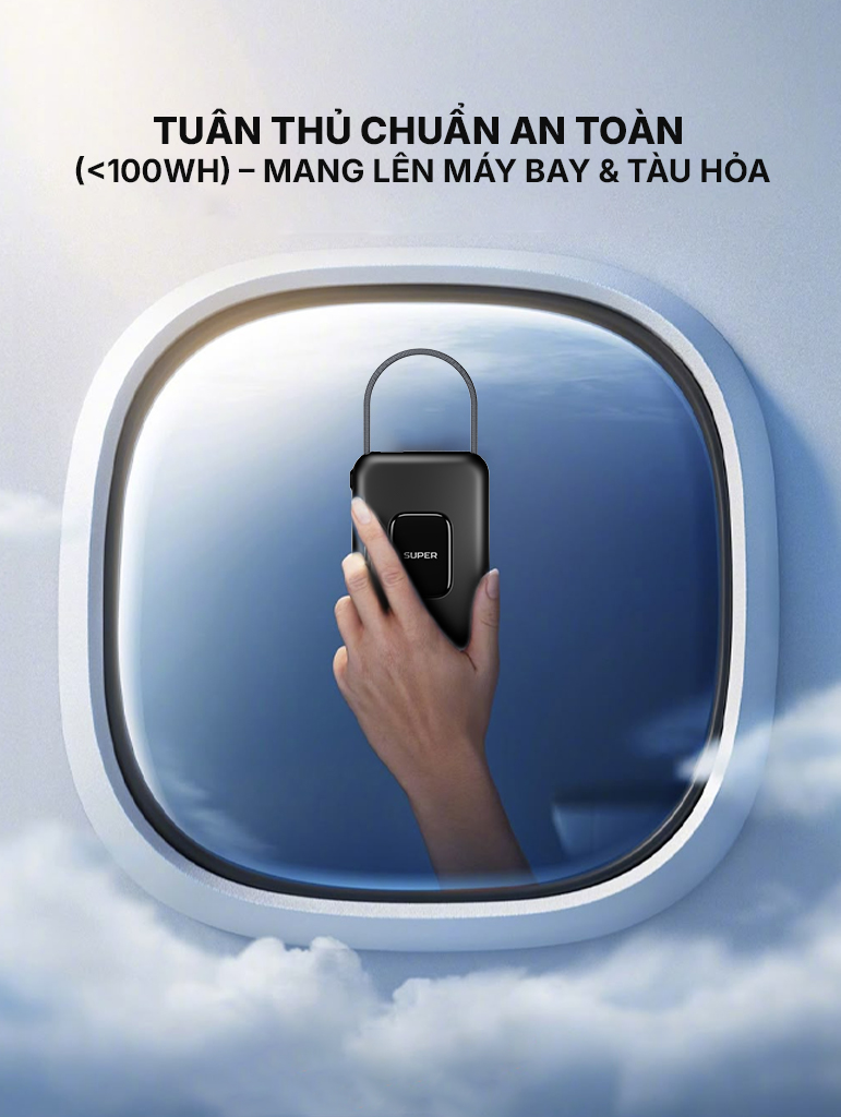 Pin sạc dự phòng SUPER Pro PB01S - 10.000mAh 22.5W (Đen)