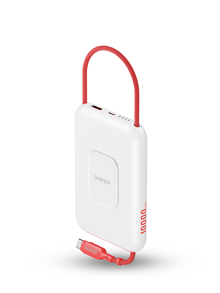 Pin sạc dự phòng SUPER Pro PB01S - 10.000mAh 22.5W (Trắng)