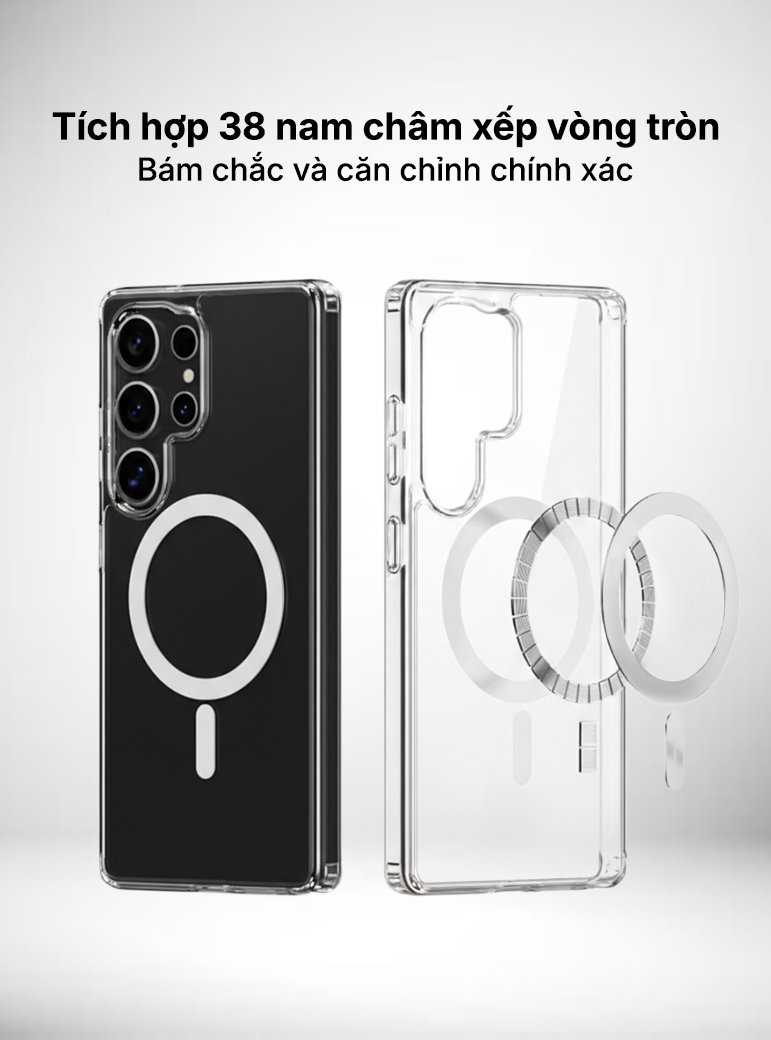 Ốp lưng từ tính cao cấp SUPER Samsung S26 Ultra