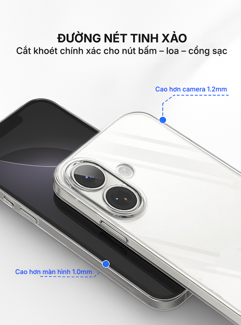 Ốp lưng trong chống sốc SUPER AeroShield iPhone 17