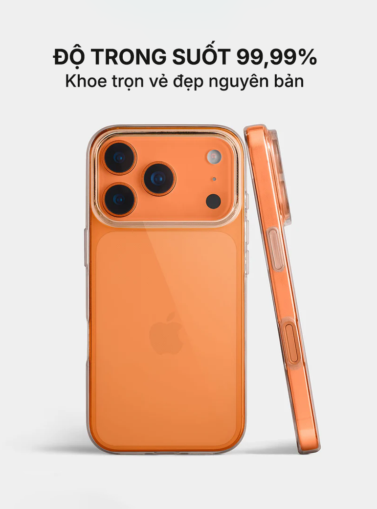 Ốp lưng trong chống sốc SUPER AeroShield iPhone 17 Pro