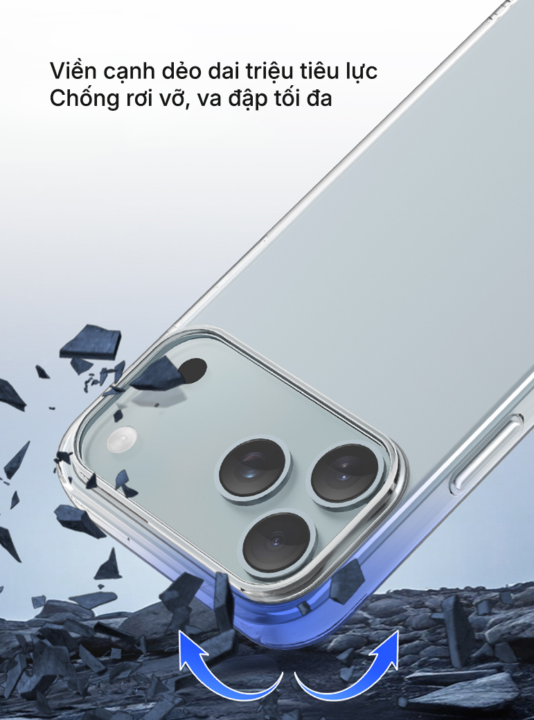 Ốp lưng trong chống sốc SUPER AeroShield iPhone 17 Pro