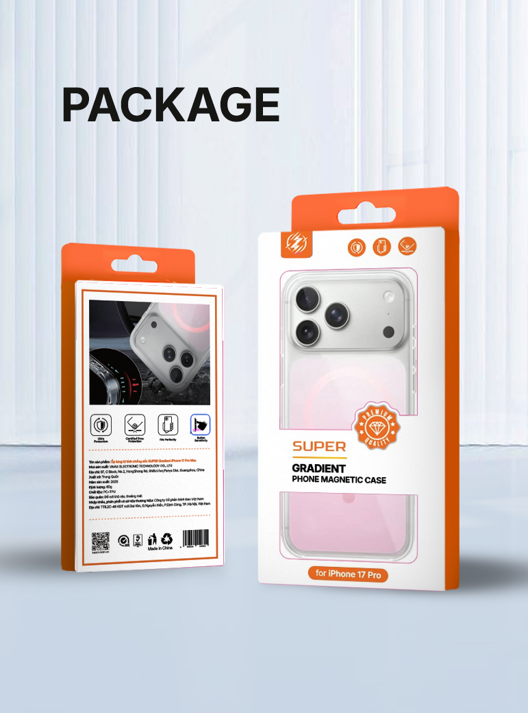 Ốp lưng từ tính chống sốc SUPER Gradient iPhone 17 Pro