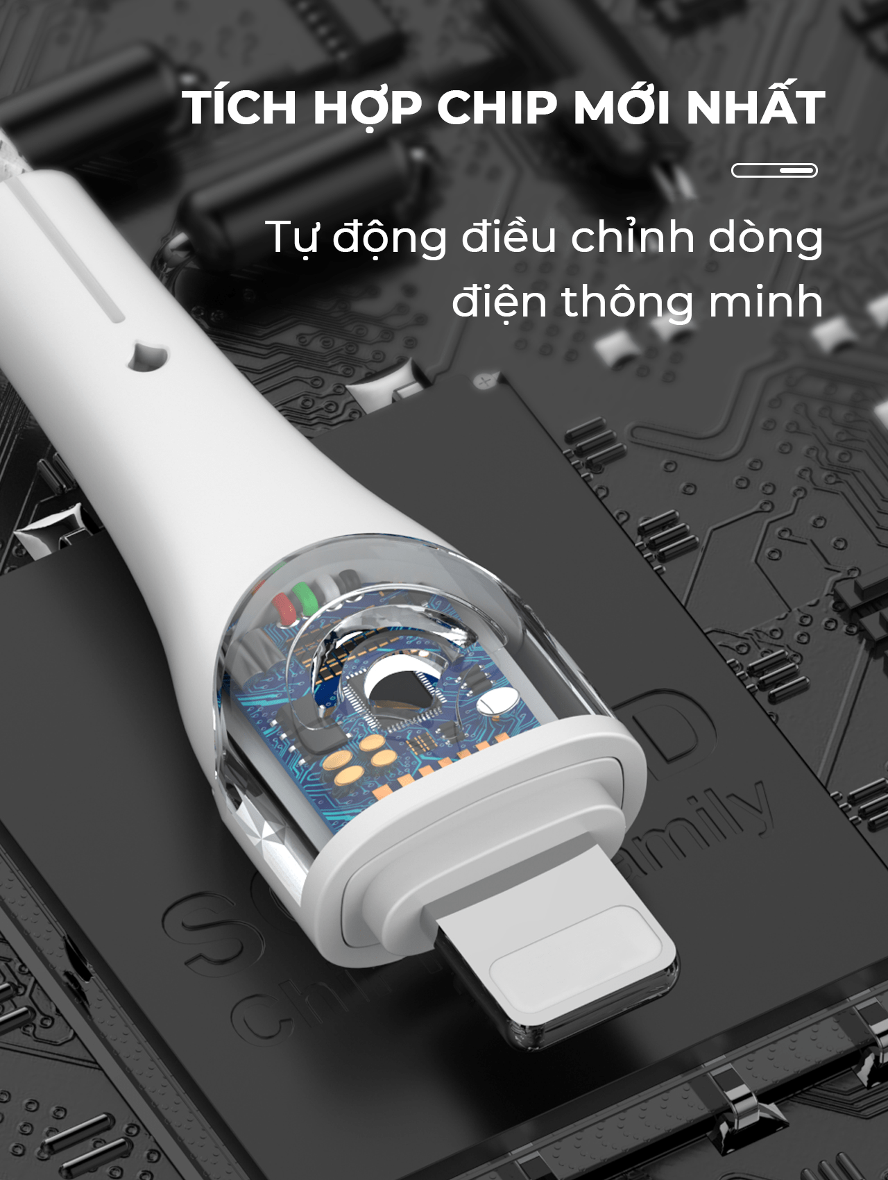 Cáp sạc nhanh SUPER LC861i Lightning (C-Lightning) PD 30W 1m